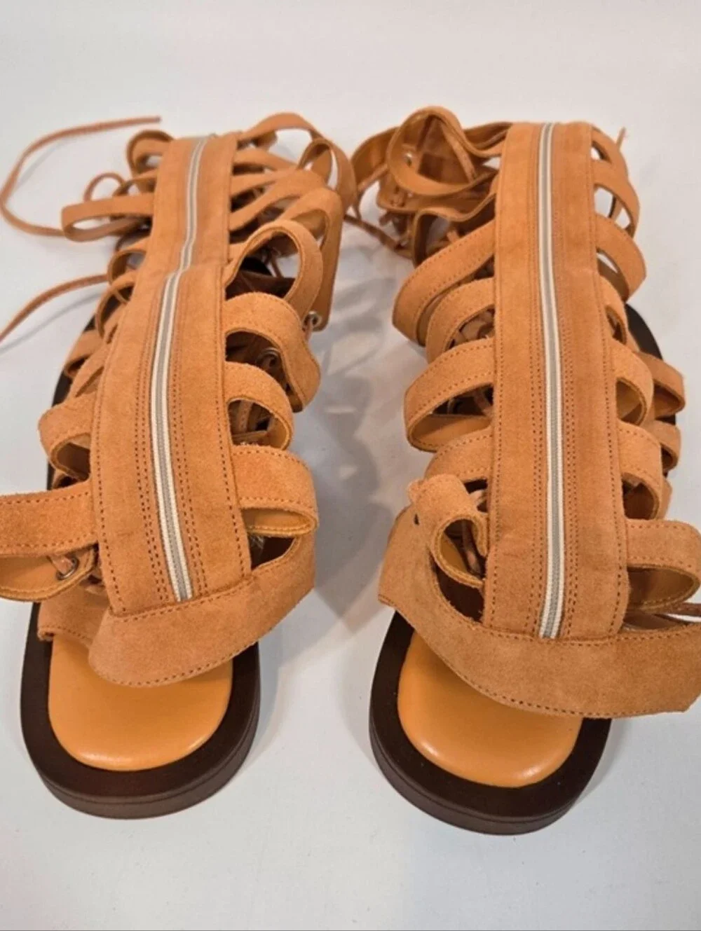 Free People Sun Chaser Gladiator Sandals Lace Up Women's Size US 9.5